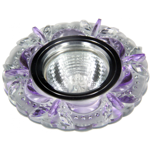 Свет. точ. FT983 SMD/MR16 4000К хром/зеркальный/прозрачный/сиреневый(*1)