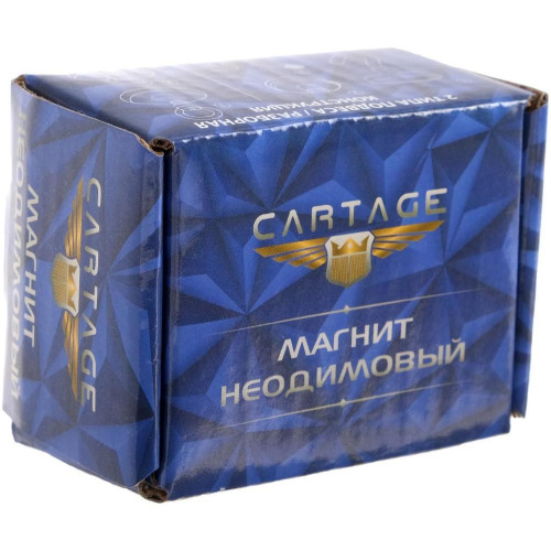 Магнит неодимовый Cartage с крючком, d-32мм, 17кг (4790151)