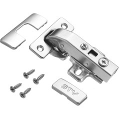 Петля мебельная GTV накладная 90* Clip-On с доводчиком(ЦБ043976)