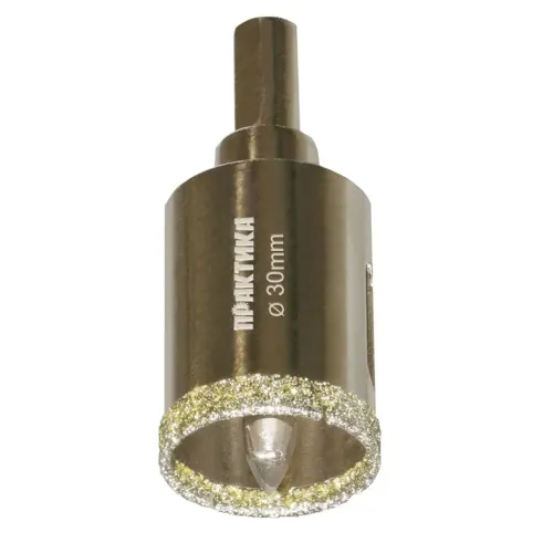 Коронка алмазная ПРАКТИКА д/керамогранита 30мм (917-613)