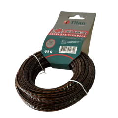 Леска для триммера TITAN (ZUBR PROFESSIONAL) 2,40ммх12м, квадрат, черн+оранж (937-024)