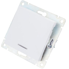 Выключатель 1-кл Universal Афина 10А с подсветкой белый A0121