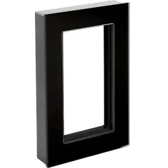 Рамка 2-пост Катрин (без перемычки) стекло черный GFR00-7012-05