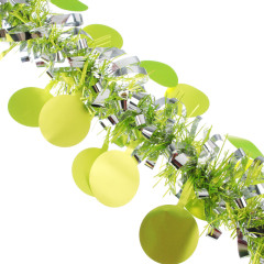 Мишура СНОУ БУМ (377-439) 200x10-15см с кружками, ПВХ, 8 цветов