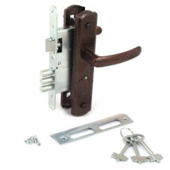 Замок врезной с руч. ЗВ9-4-1-4 сувал. (медь) Avers (09623)