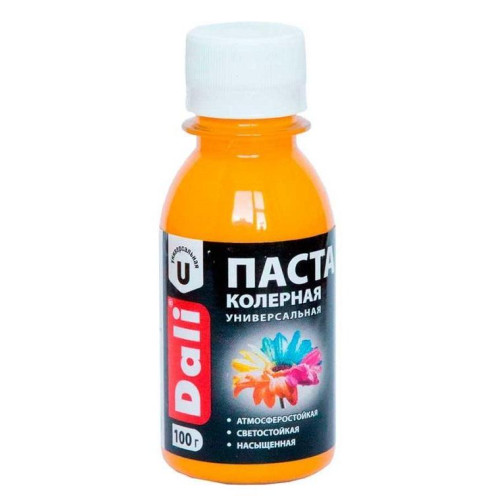 Паста колерная DALI универсальная ЗОЛОТИСТО-ЖЁЛТЫЙ 0,1кг