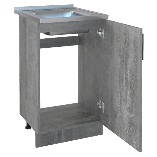 Стол под мойку EVA GOLD 50 светлый цемент