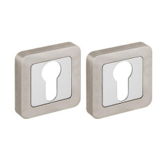 Накладка на цилиндр ET XM SN/CP-3 матовый никель/хром