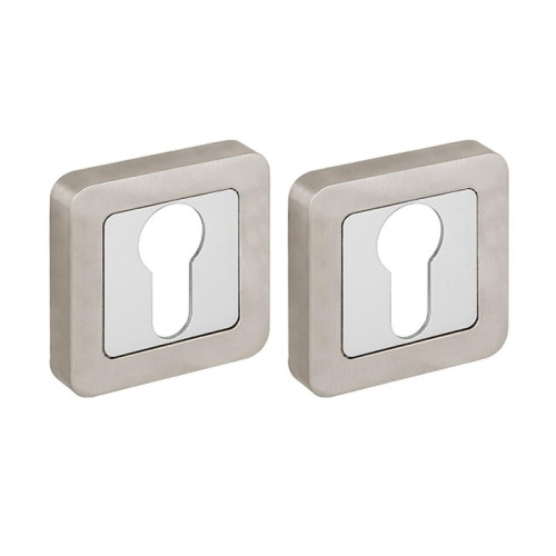 Накладка на цилиндр ET XM SN/CP-3 матовый никель/хром