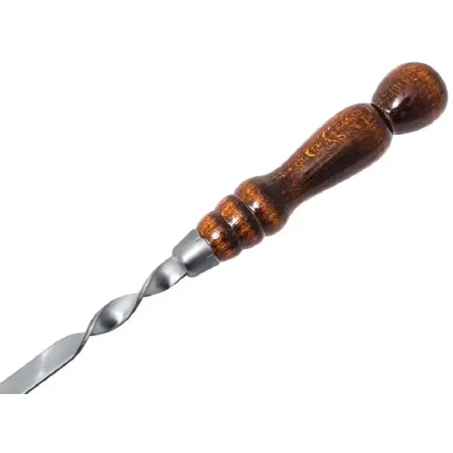 Шампур для люля с деревянной ручкой 18х40