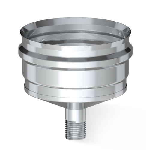 Дымоход конденсатоотвод внешний 0,5мм Ф120 нержавеющая сталь (Corax)