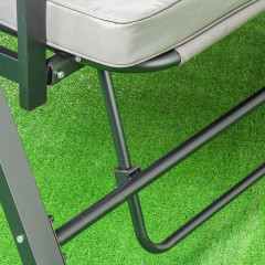 Качели садовые 3-х мест 175*110*163см до 200кг, серые Green Days (352962)