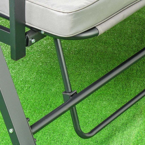 Качели садовые 3-х мест 175*110*163см до 200кг, серые Green Days (352962)