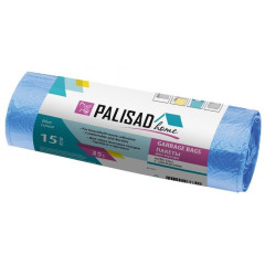 Пакеты для мусора Palisad Home 35л х 15шт синие с завязками (927155)