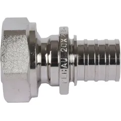 Евроконус для PEX трубы аксиальный никелированный GAPPO ф 20х2.8 мм