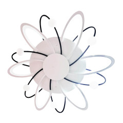 Светильник Люмис MX2984/6+6 WH+BK 192W LED 3000-6000К d865 h50 белый/черный