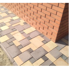 Плитка тротуарная вп  Новый город 60 (жёлтый) ЯР (кратно ряду 1,145м2 (13,74 м2/п)