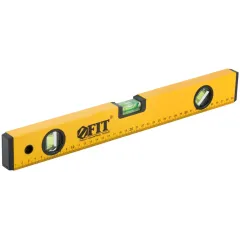Уровень FIT желтый фрезерованная грань 400 мм (18131)