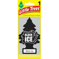 Ароматизатор LITTLE TREES Чёрный лёд (U1P10155RUSS)