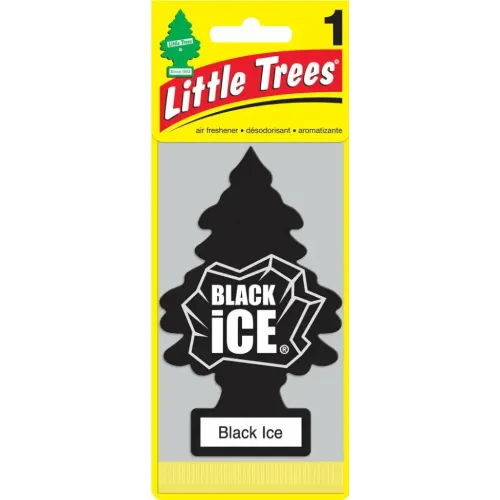 Ароматизатор LITTLE TREES Чёрный лёд (U1P10155RUSS)