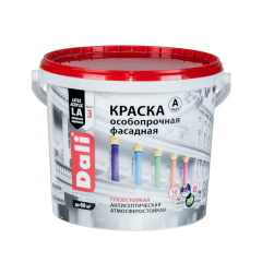 Краска в/д DALI Фасадная Особопрочная (База A) 5л