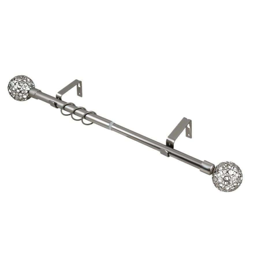 Карниз Ле-Гранд кованный 1,6-3,0м (1ряд) D16/19 серебро мат.,ажур (5)