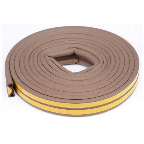 Уплотнитель KIM TEC Р-профиль, коричневый 9х5,5мм (цена за 1м двойного)