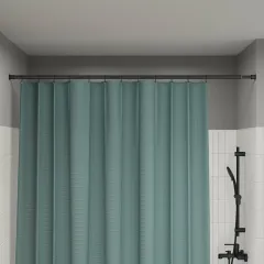 Карниз для ванной IDDIS чёрный матовый, 1,1-2,0м RSB0120i14 (252268)