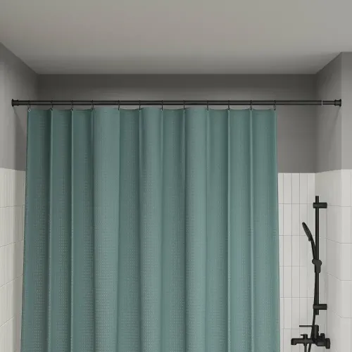 Карниз для ванной IDDIS чёрный матовый, 1,1-2,0м RSB0120i14 (252268)