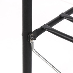 Полка для обуви Nika 3 секции, 50х33х79 см, с сиденьем, черная (ЭТЛ3-1/Ч)