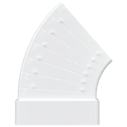 Колено плоское горизонтальное разноугловое 511КРП