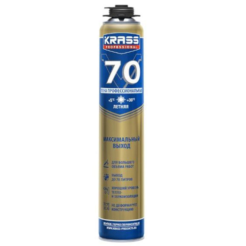 Пена монтажная KRASS Professional V70 890мл (9591608)
