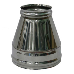 Дымоход конус 0,5мм Ф120*200 нержавеющая сталь (Феррум)