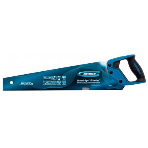 Ножовка GROSS PIRANHA по дереву 500 мм тефл.покр. (24115)