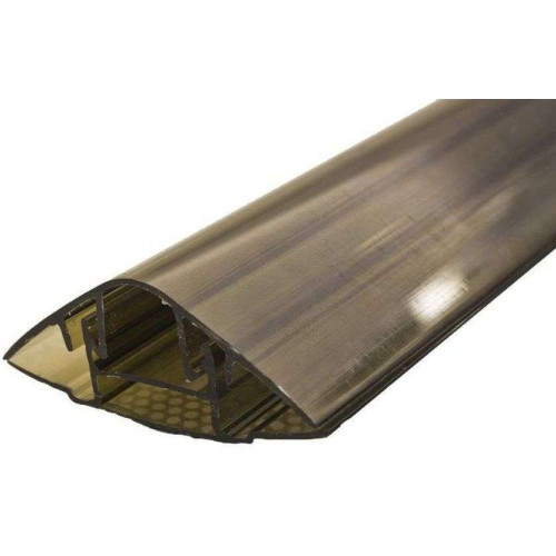 Поликарбонат сот. H-профиль 6-10мм, 6м  бронза (разборный)