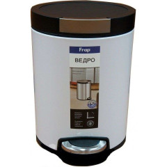 Ведро для мусора FRAP F717 белый 5л