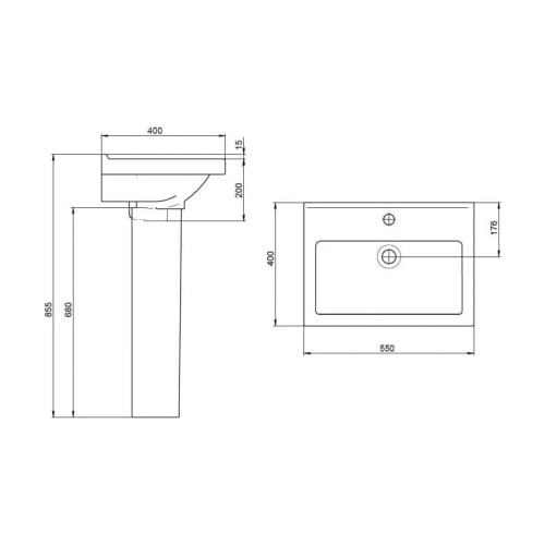 Умывальник SANTERI 