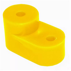 Угловой изолятор для нулевых шин желтый IEK YIS31 (103038)