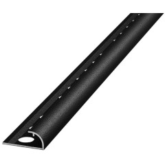 Профиль под плитку алюм. 9мм наруж. 2,7м Черный (Лука ПК-03,9-15)