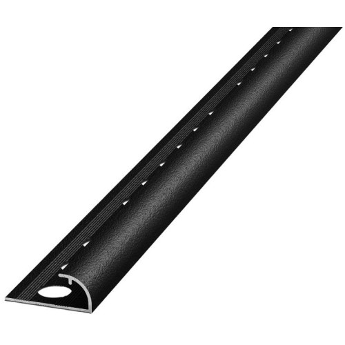 Профиль под плитку алюм. 9мм наруж. 2,7м Черный (Лука ПК-03,9-15)