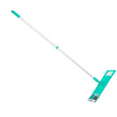 Швабра для пола с насадкой из микрофибры, бирюзовая, PERFECTO LINEA (43-392015)