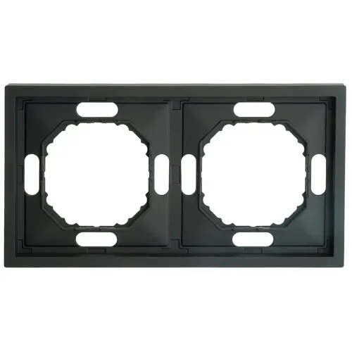 Рамка 2-пост ЭМИЛИ черный PFR00-5002-05