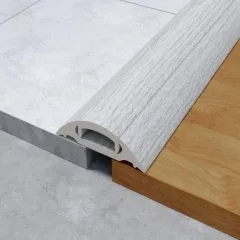 Порог с кабель-каналом 36мм 0,9 Ясень серый ПВХ (ПМК36-0,9 253 ИДЕАЛ)