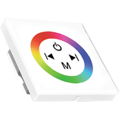 Контроллер ECOLA 12V CPW12AESB 144W 12A скрытой установки с кольцевым управлением, белый