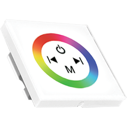 Контроллер ECOLA 12V CPW12AESB 144W 12A скрытой установки с кольцевым управлением, белый