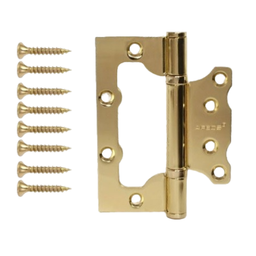 Петля накладная APECS 100*75*2,5-В2-Steel-GМ мат.золото(06121)