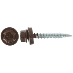 Ф/К Саморез кров. КРс ZP 4.8x51 (8017) шок-корич. (13шт)