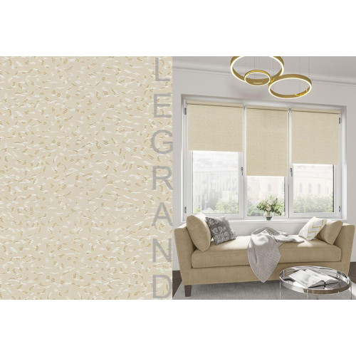 Рулонные жалюзи Блэкаут Кристал 47*160/175 цвет крем