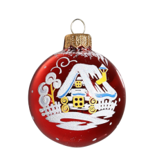 Шар новогодний Рассвет 6см стекло (1485891)