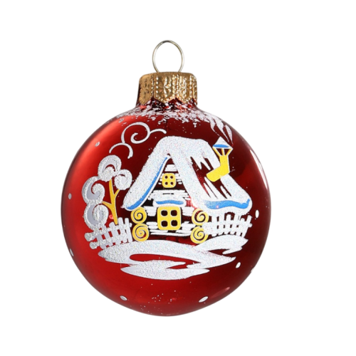 Шар новогодний Рассвет 6см стекло (1485891)